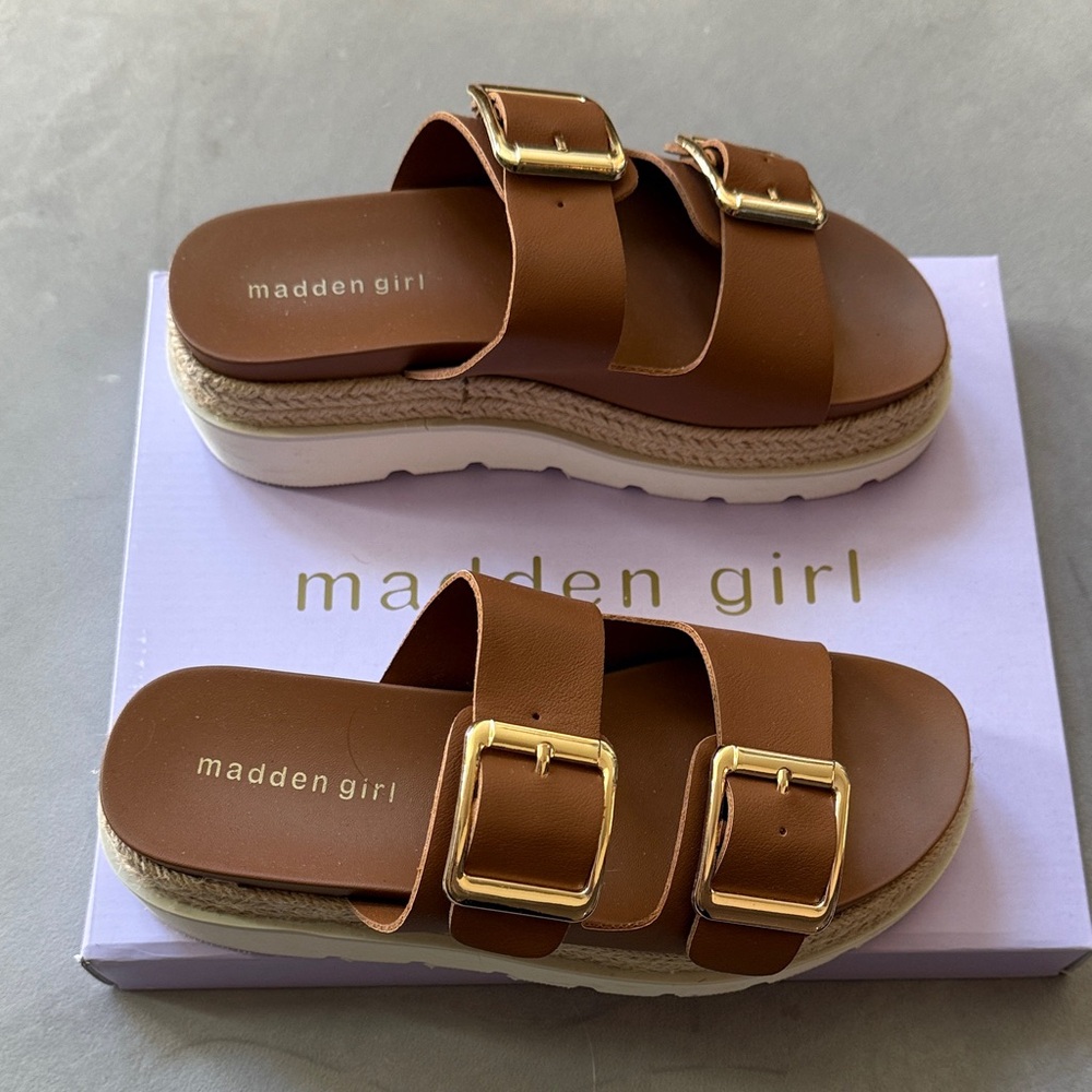 Madden Girl Tan Sandals